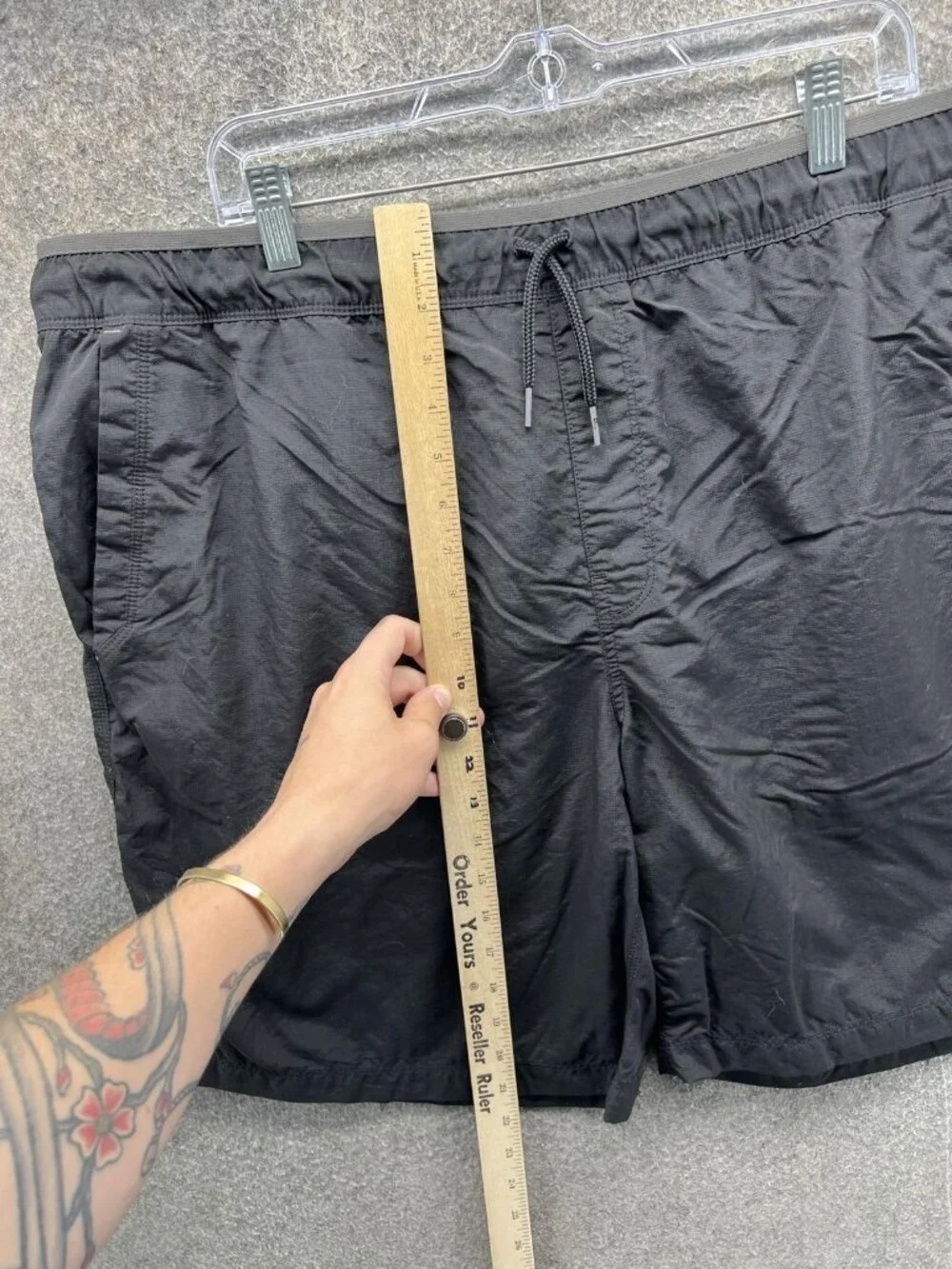 The North Face Swim Trunks Mens 2XL Black Solid Mesh Lined Quick Dry Shorts
